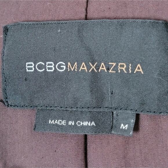 BCBGMaxAzria Chocolate Flocked Jacket, Sz M - Picture 3 of 5